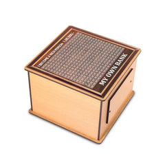 Money Bank Wooden with Savings Tracker | Goal-Oriented Money Saving Box for ₹1,00,000 | Durable Money Box for Kids & Adults | Smart Piggy Bank for Home Savings | Unique Gift Idea. (Bronze) Money Bank Wooden with Savings Tracker | Goal-Oriented Money Saving Box for ₹1,00,000 | Durable Money Box for Kids & Adults | Smart Piggy Bank for Home Savings | Unique Gift Idea. (Bronze)