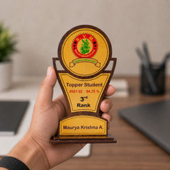 wooden trophy