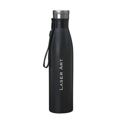 Professionalized water bottle Black with Silver cap- 750 ML