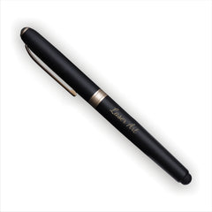 Personalized Black Pen with Gold Trim - A Sophisticated Writing Instrument for Professionals and Special Occasions