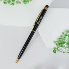 Personalized Metal Pen with Stylus Tip | Custom Name Engraved Pen