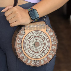 Laser Art Artisan Elegance: Handcrafted Wooden Clutches for Women - Unique Designs Purse for Every Occasion