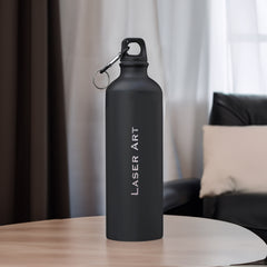 Sport full mate black body with ring type cap vacuum insulated flask water bottle- 1 liter