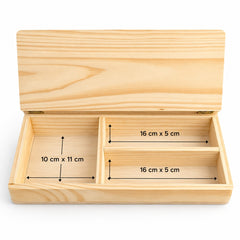 Pine wood multipurpose desk organizer with white board.