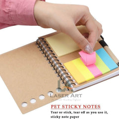 Eco Friendly Spiral Notebook with Sticky Notes & Pen | 50 Pages Diary