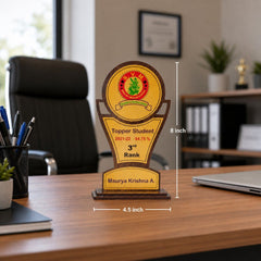 wooden trophy