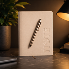 Premium Leather Journal Notebook with Luxury Metal Pen | Executive Diary for Work, Study, Meetings & Gift Giving