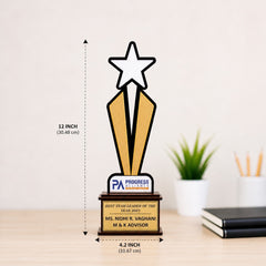 wooden MDF trophy
