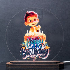 LASER ART Customized LED Night Lamp for Kids | Personalized Acrylic Table Lamp for Bedroom, Study Room, Office & Living Room | Unique Birthday Gift with Engraved Name | Night Light for Desk
