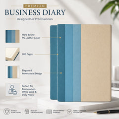 PU leather diary.