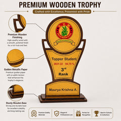 wooden trophy