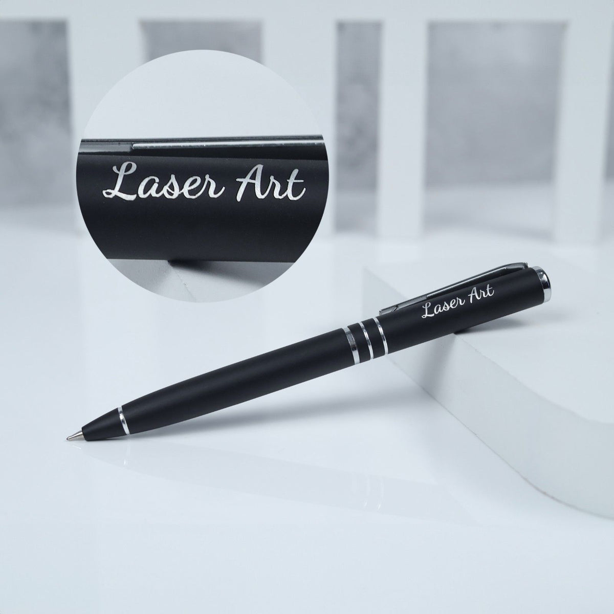 Personalized Pen with Black Metal Custom Name Engraving – Premium Daily Use Ball Pen
