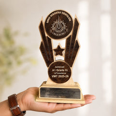 wooden trophy