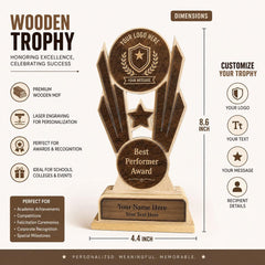 wooden trophy
