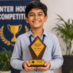 ustom Wooden Award Trophy | School, College, Corporate, Sports & Event Prize Trophy