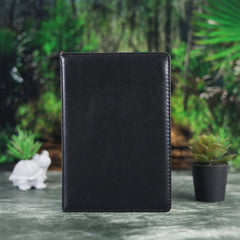 Deluxe Black Leather Notebook and Pen Gift Set