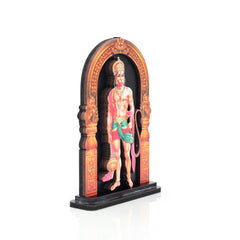 Divine Cultural Wooden 3D Statue Perfect for Pooja Room Home Decore Giffing in Every Occasion (Hanuman Statue) The-Laser-Art