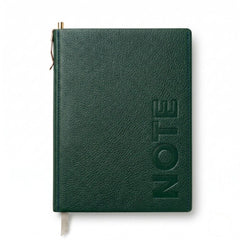 A5 Premium Green Leather Diary Notebook with Metal Ball Pen | Executive Journal for Office, Business, Meetings & Personal Use