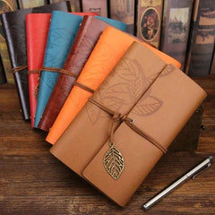 Premium PU Leather Journal Notebook with String Closure | Vintage Writing Diary for Travel, Office, College & Gift