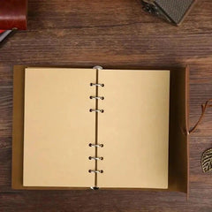 Premium PU Leather Journal Notebook with String Closure | Vintage Writing Diary for Travel, Office, College & Gift