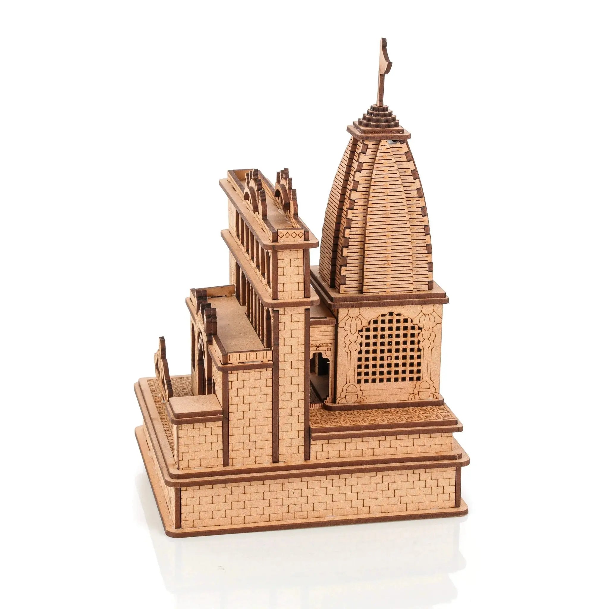 Khatushyam Ji Temple with LED Illumination - Perfect for Home Decor and Puja Room - Laser art