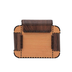 Laser Art Artisan Elegance: Handcrafted Wooden Clutches for Women - Unique Designs Purse for Every Occasion