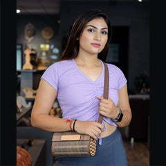 Laser Art Artisan Elegance: Handcrafted Wooden Clutches for Women - Unique Purse Designs for Every Occasion