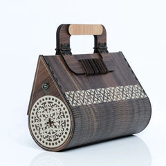 Laser Art Artisan Elegance: Handcrafted Wooden Clutches for Women - Unique Purse Designs for Every Occasion