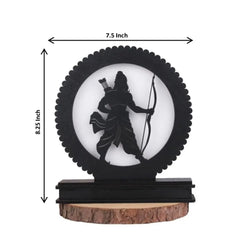 Religious Decorative Lamp – Lord Ram Backlit LED Lamp for Serenity - Laser art