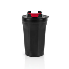 Matte Black Protein Shaker Bottle with Secure Snap Lid