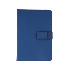 Classic Blue Leather Notebook with Magnetic Clasp