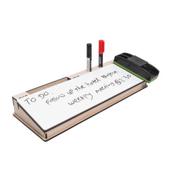 White Board Dry Erase Desk Pad with Organizational Compartments – Professional & Educational Desktop Organizer