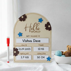 Photo Posing Props Baby Birth Announcement Board