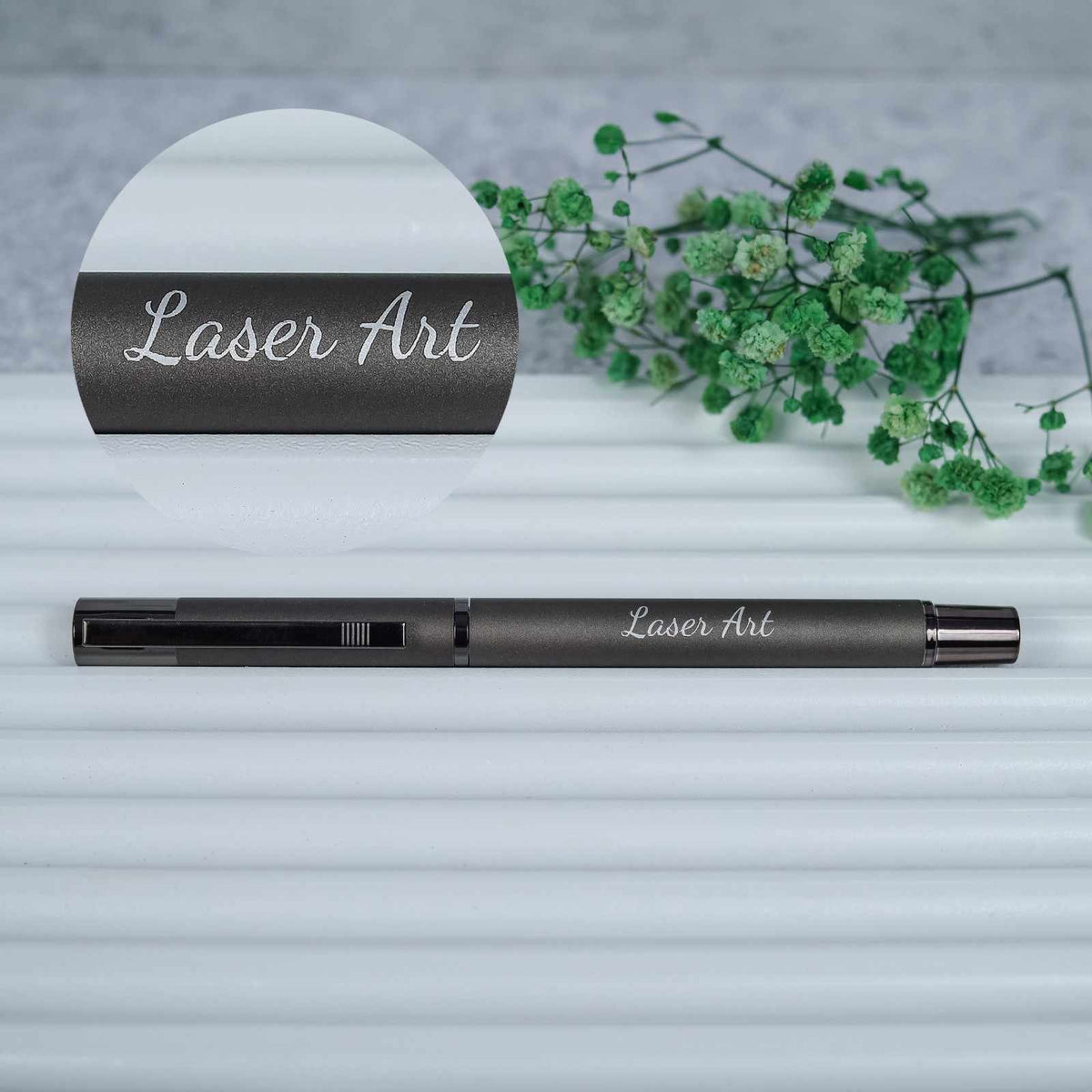 Personalized Pen with Name – Classic Metal Black Personalized Ball Pen
