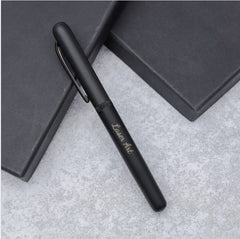 Personalized Pen – Classic Matte Black Engraved Signature Edition