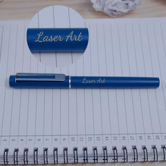 Personalized Pen with Name Engraving | Premium Metal Blue Pen