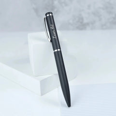 Personalized Elegant Custom Engraved Black Pen - Perfect for Business and Personal Gifts