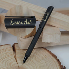 Personalized Sleek Black Pen - A Modern Writing Instrument for Professionals and Creatives