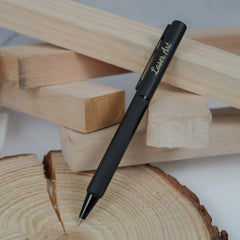 Personalized Sleek Black Pen - A Modern Writing Instrument for Professionals and Creatives