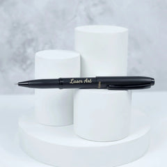 Personalized Slimline Matte Black Personalized Pen - Minimalist Design for the Modern Writer