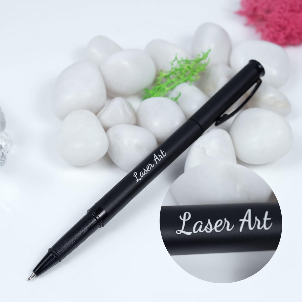 Personalized Pen with Name Engraving | Premium Custom Black Metal Writing Pen
