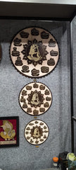 12 Jyotirlinga Wooden Wall Hanging with Lord Shiva – Sacred Circular Laser-Cut Panel | Mahadev Wall Decor for Mandir, Meditation, Home or Office