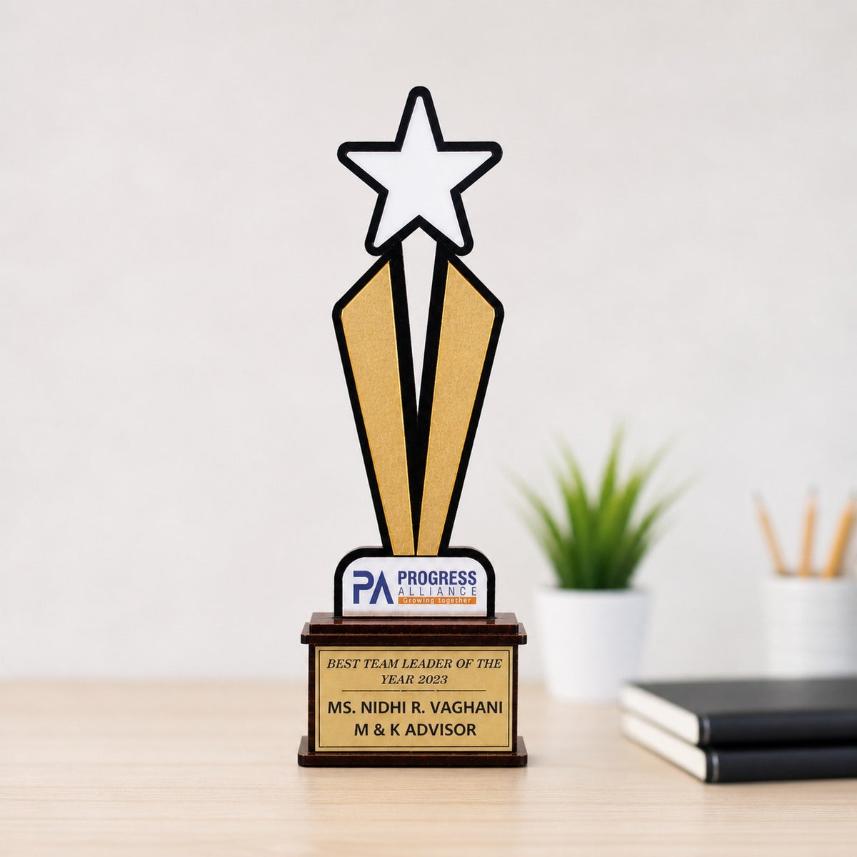 wooden MDF trophy