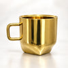 Luxury Gold-Plated Stainless Steel Coffee Mug - Elegant Tea Cup with Handle, Perfect for Home, Office, and Gift - Durable, and Stylish