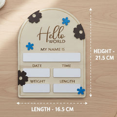 Photo Posing Props Baby Birth Announcement Board
