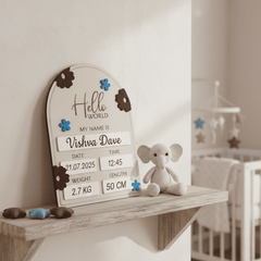 Photo Posing Props Baby Birth Announcement Board