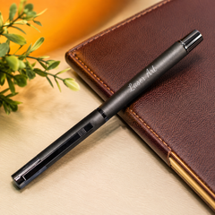 Personalized Pen with Name – Classic Metal Black Personalized Ball Pen