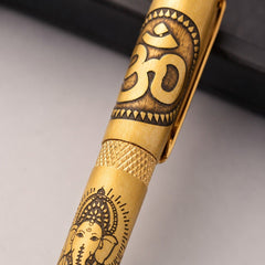 Ganesha Engraved Roller Ball Pen