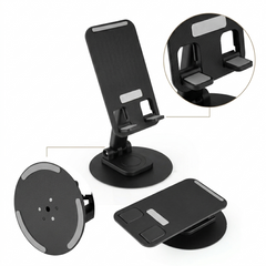Foldable Mobile Phone Stand with Adjustable Angle for Office & Home