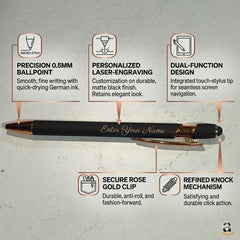 Personalized Metal Stylus Pen with Custom Name Engraving Gift